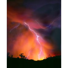Lightning Flames Wall Mural