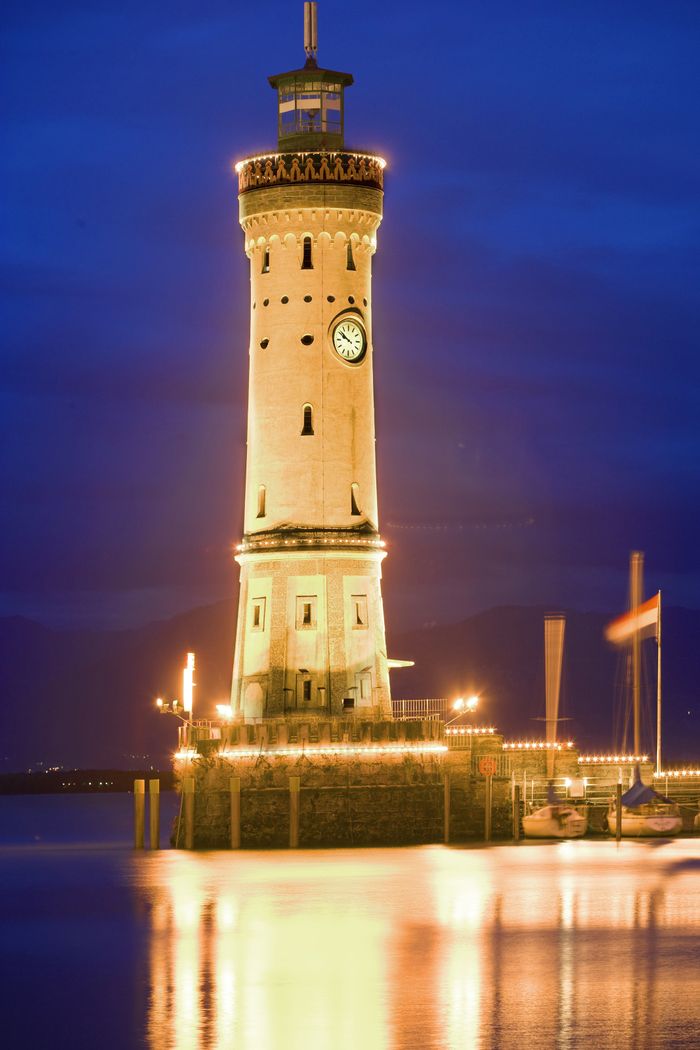 Lighthouse On Lindau Island, Germany Mural - Jim Zuckerman