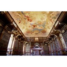 Library, Monastery Of Melk, Austria Wall Mural