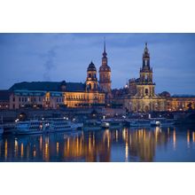 Dresden, Germany And The Elbe River Wall Mural