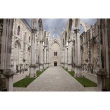 The Ruins of Carmo Convent, Portugal Wall Mural