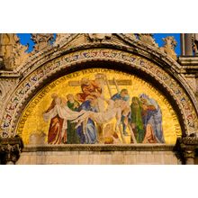 Mosaic Detail Of Facade On St. Mark's Cathedral, Venice, Italy Wall Mural