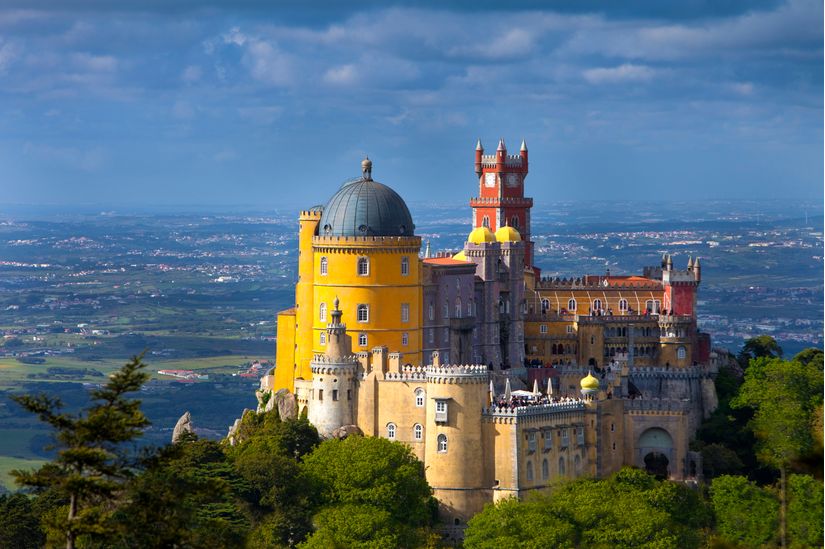 Sintra, Portugal // the colors of Pena Palace — Annie Montgomery Design