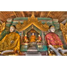 Statues Of Buddha Wall Mural