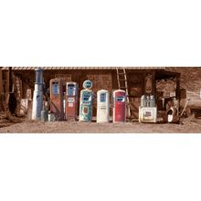 Fuel Pumps At Gasoline Alley Museum Wall Mural