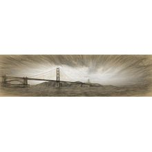 Clouds Over Golden Gate Bridge Wall Mural