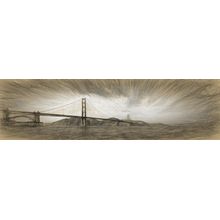 Clouds Over Golden Gate Bridge Wall Mural