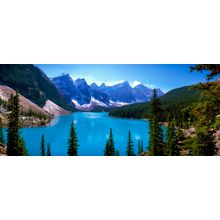 Scenic View Of Moraine Lake Wall Mural