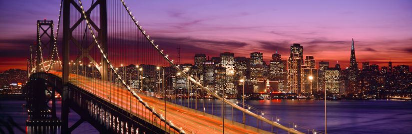 Bay-Bridge-Closeup-At-Night-Wall-Mural