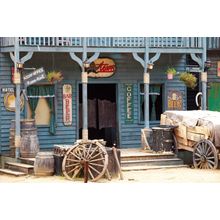 Old Western Style Building And Bar Mural Wallpaper