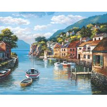 Village On The Water Mural Wallpaper