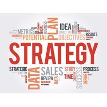 Strategy Word Cloud Wall Mural