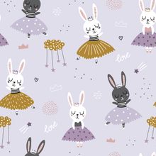 Cute Bunny Ballerinas Wallpaper