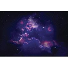 Ultra Violet Nebula Wall Mural