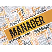Manager Word Cloud Wall Mural