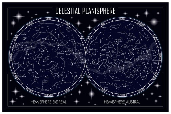 Celestial Planisphere Map Wall Mural - Murals Your Way
