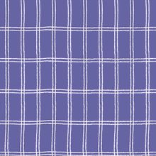 Plaid Pattern With Hand Drawn Grid Wallpaper