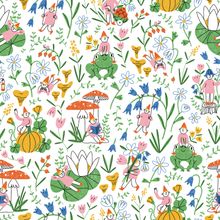 Gnome Garden Pattern Wallpaper