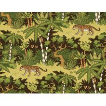 Jungle Walk Leopard Pattern Wallpaper