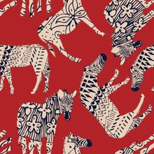 Zebra Floral Tumble Wallpaper