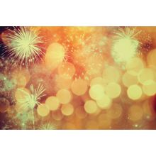 Fireworks At New Year Wall Mural