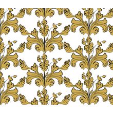Baroque Hand Drawn Damask Pattern Wallpaper