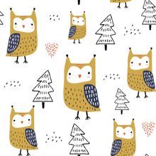 Doodle Dash Cute Owl Wallpaper