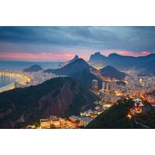 Rio De Janeiro Night Wall Mural