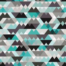 Gray And Teal Triangle Pattern Wallpaper