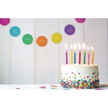 Colorful Birthday Cake Wall Mural