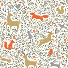 Floral Woodland Animals Wallpaper - Summer