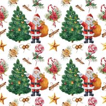 Christmas Holiday Pattern Wallpaper Mural
