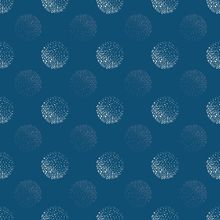 White and Blue Shaded Circles Pattern Wallpaper