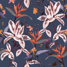 Dusk in the Tropics Pattern Wallpaper