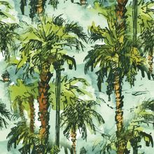Vintage Watercolor Palm Tree Pattern Wallpaper