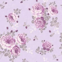 Vintage Florals In Lavendar Wallpaper