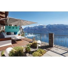 Terrace Lounge With A Lake View Wallpaper Mural