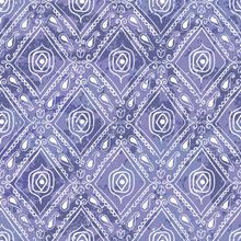 Blue Grunge Bandana Pattern Wallpaper