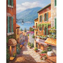 Village Steps Wall Mural