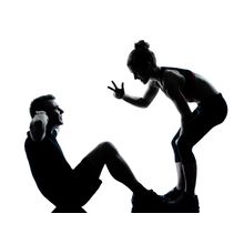 Couple Exercising Wall Mural