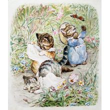 Moppet And Mittens Fall Down Wallpaper Mural