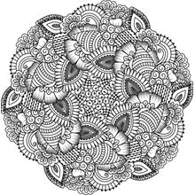 Doodle Mandala Wall Mural