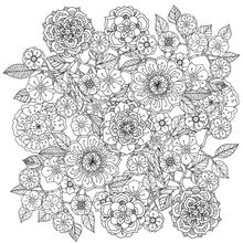 Floral Ornament Mandala Wall Mural