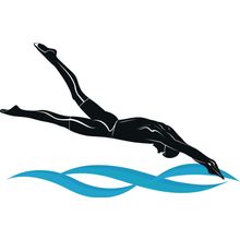 Diving In Wall Mural