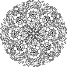 Floral Kaleidoscope Mandala Wall Mural