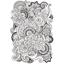Paisley Flower Doodle Wall Mural