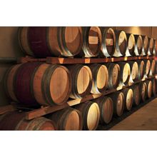 Stacked Wine Barrels Wall Mural