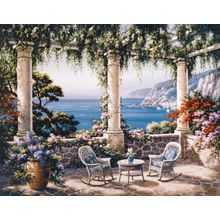 Mediterranean Terrace Wall Mural