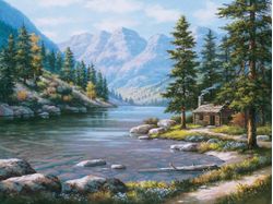 Log-Cabin-Retreat-Wall-Mural