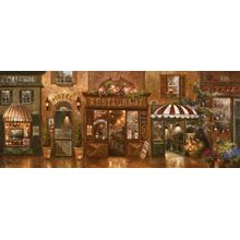 Cafe Walk I Wall Mural